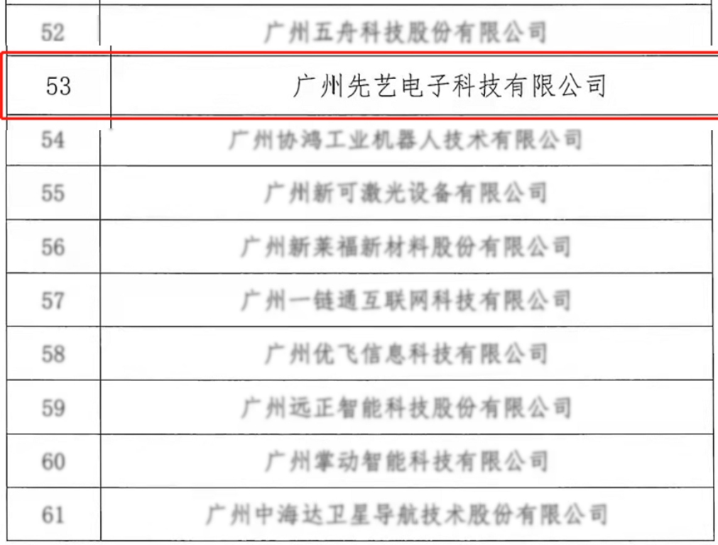 喜讯！先艺电子入选广州市第一批“专精特新”民营企业扶优计划培育企业